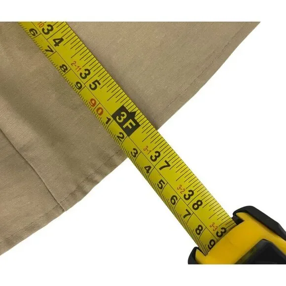 Zara Womens Midi Skirt Small S Tan Brown Cotton Pleated Flared Hem 1971/052 NWD - Picture 15 of 16